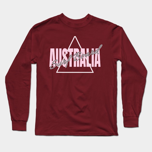 Australia surf board Long Sleeve T-Shirt by TeeText